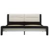 vidaXL Estructura de cama Negro 218 x 132 x 86.5 cm Cuero sint&eacute;tico
