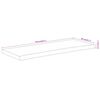 vidaXL Tablero rectangular madera de acacia borde vivo 110x40x2,5 cm