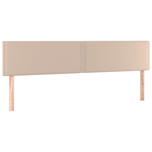 vidaXL Cabeceros capuchino 180x5x78/88 cm cuero sint&eacute;tico