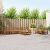 vidaXL Conjunto de sof&aacute;s de exterior 7 pcs Natural