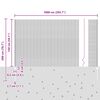 vidaXL Valla con Poste Gris 1,5 x 10 m Acero y PVC