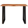 vidaXL Mesa de comedor con borde vivo madera maciza acacia 110x70x75cm