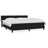 vidaXL Cama box spring con colch&oacute;n terciopelo negro 200x210 cm