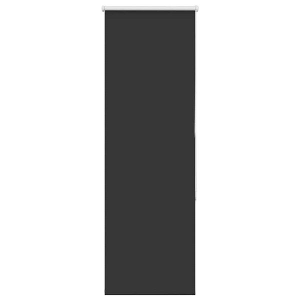 vidaXL Estor Enrollable Opaco negro 40x130 cm Tela Ancho 35,7 cm