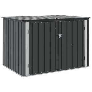 vidaXL Caja de Almacenamiento para Jard&iacute;n Negro 151,5 x 107 x 100 cm