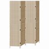 vidaXL Separador de habitaciones Beige 195 x 200 cm rat&aacute;n sint&eacute;tico