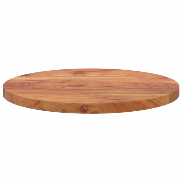 vidaXL Tablero de mesa redondo madera maciza de acacia Ø50x3,8 cm