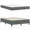 vidaXL Cama tipo Box Spring Gris oscuro 160 x 200 cm tela