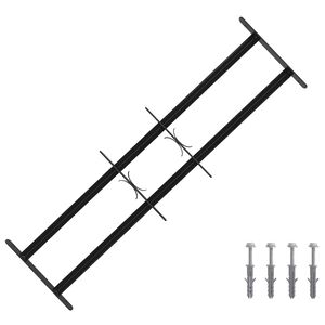 vidaXL Rejilla de Seguridad para Ventanas con 2 Barras Cruzadas 3 pcs