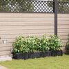 vidaXL Macetero de Jard&iacute;n 4 pcs Negro Acero