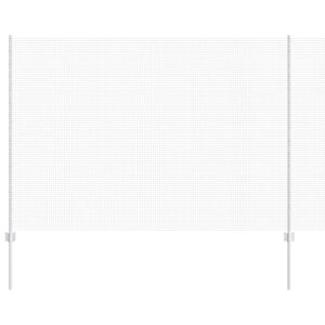 vidaXL Valla con Poste Plateado