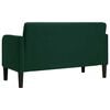 vidaXL Sof&aacute; Loveseat verde oscuro 109 cm terciopelo
