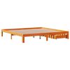 vidaXL Estructura de cama cajones madera pino marr&oacute;n cera 180x200 cm