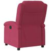 vidaXL Sillón reclinable eléctrico de terciopelo rojo tinto