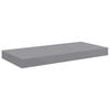vidaXL Estantes flotantes de pared 2 uds MDF gris 50x23x3,8 cm
