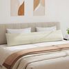 vidaXL Cojines de sofá 2 pcs Crema 200 x 40 cm Tela de pana