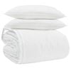 vidaXL Juego de Edred&oacute;n con almohada 3 uds. Pluma de pato