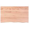 vidaXL Tablero mesa madera roble tratada marrón claro 100x60x(2-6) cm