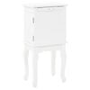vidaXL Armario joyero de pie blanco