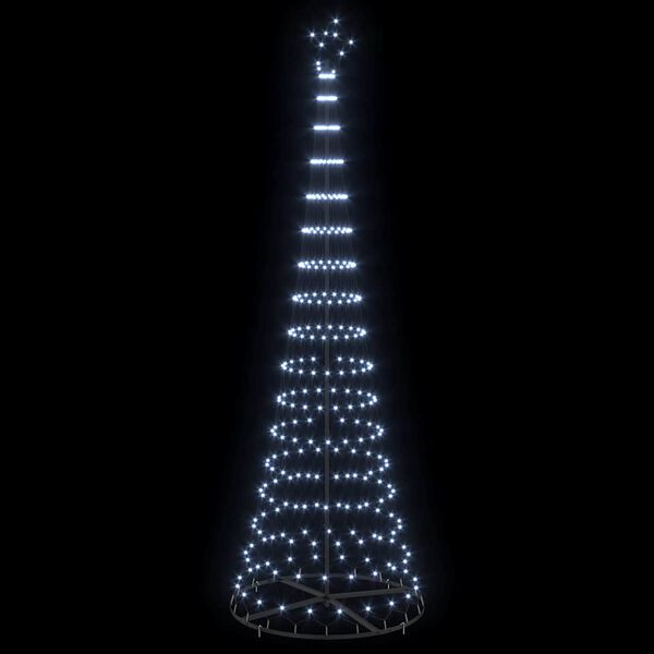 vidaXL Árbol de Navidad LED Frío 100.5 x 100.5 x 302.5 cm Metal