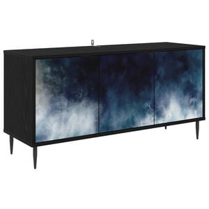 vidaXL Mueble de TV RAALTE 102 x 33 x 51 cm Roble Negro