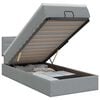 vidaXL Cama otomana con colch&oacute;n Gris Claro 80 x 200 cm Tela