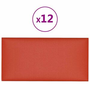 vidaXL Cabecero de Pared 12 uds. 30 x 15 cm Capuchino tela
