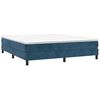 vidaXL Estructura de cama con somier terciopelo azul oscuro 160x200cm