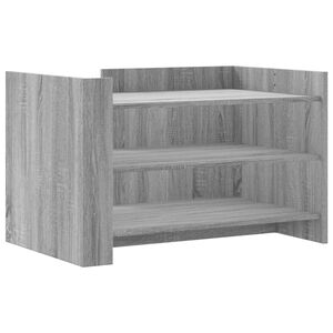 vidaXL Mesa de centro de madera de ingenier&iacute;a gris Sonoma 80x50x50 cm