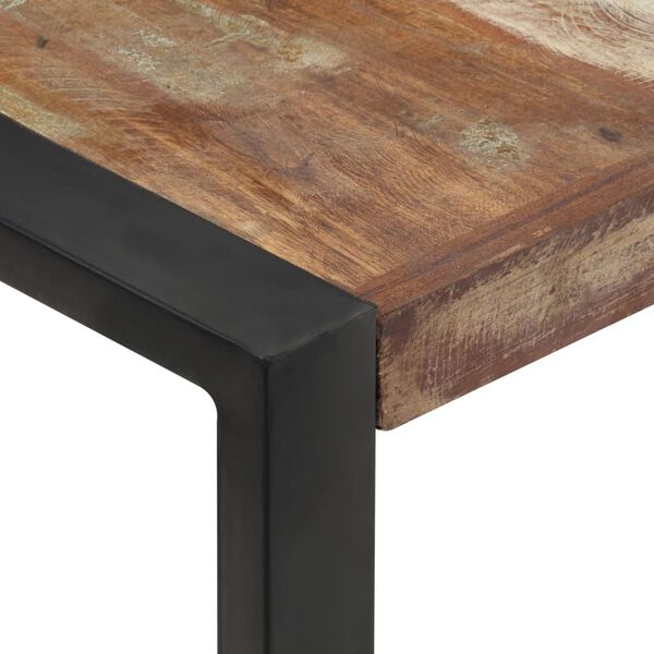 vidaXL Mesa de centro de madera maciza reciclada 120x120x40 cm