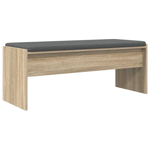 vidaXL Banco de entrada con coj&iacute;n Roble Sonoma 103 x 38 x 40 cm