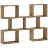 vidaXL Estante de pared Roble artisan 103 x 17 x 80 cm