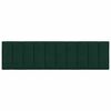 vidaXL Cabecero de cama acolchado Hanko terciopelo verde oscuro 180 cm