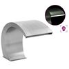vidaXL Fuente cascada de piscina con LEDs acero inoxidable 30x60x45 cm