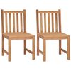 vidaXL Silla de jard&iacute;n 2 unidades madera maciza de teca