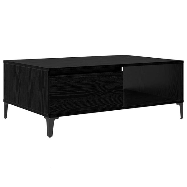 vidaXL Mesa de Caf&eacute; Roble negro 90 x 60 x 35 cm Madera contrachapada