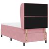 vidaXL Cama tipo Box Spring con colch&oacute;n Rosa 200 x 90 cm Terciopelo