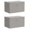 vidaXL Caja de Almacenamiento 2 uds. Tejido no tejido 55 x 35 x 32 cm