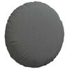 vidaXL Cojines para asiento 2 pcs Gris oscuro &Oslash;50 x 19 cm tela