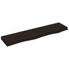 vidaXL Estante de pared madera roble tratada marr&oacute;n oscuro 80x20x4 cm