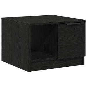 vidaXL Mesa de Caf&eacute; Roble Negro 50 x 50 x 36 cm Madera de ingenier&iacute;a