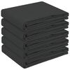 vidaXL Tela para Mesa 5 uds. Gris oscuro 110 x 160 cm Poli&eacute;ster