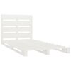 vidaXL Estructura de cama sin colch&oacute;n madera maciza blanca 75x190 cm