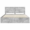 vidaXL Estructura de cama Concreto 200 x 200 cm Madera de pino macizo