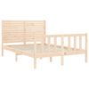 vidaXL Estructura de cama sin colch&oacute;n madera de pino maciza 120x200 cm