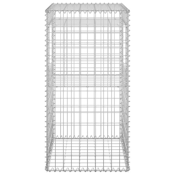 vidaXL Cesta poste de gaviones de hierro 50x50x100 cm