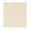 vidaXL Estor Plisado crema 115x150 cm Tela Ancho 114,4 cm Poli&eacute;ster
