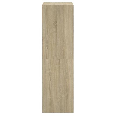 vidaXL Zapatero de madera de ingeniería roble Sonoma 60x34x116 cm