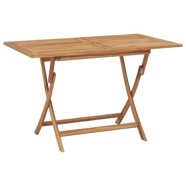 vidaXL Juego de comedor para jard&iacute;n 7 piezas madera maciza teca