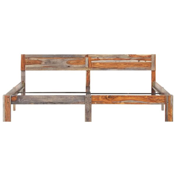 vidaXL Estructura de cama sin colch&oacute;n madera maciza 200x200 cm